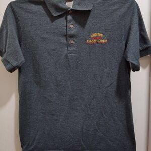 Gildan JUNIORS FWISD Cadet Corps Juniors Polo Shirt - Dark Gray